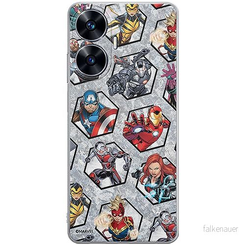 ERT GROUP mobiltelefonfodral för Realme C55 originalt och officiellt licensierat Marvel mönster Avengers 023 optimalt anpassad till formen på mobiltelefonen, fodral tillverkad av TPU plast 5905511863579