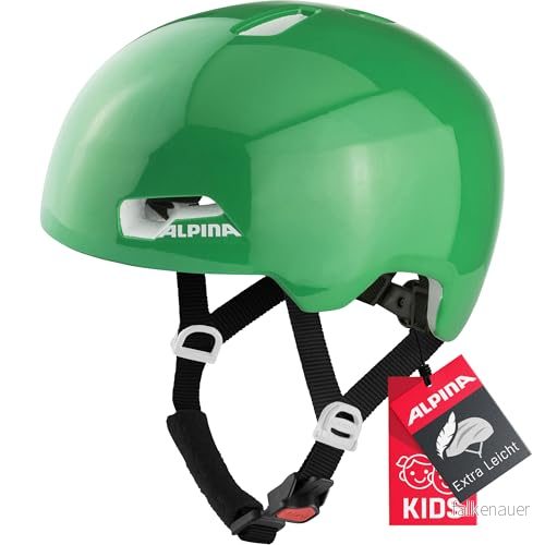 ALPINA Unisex Barn, HACKNEY Cykelhjälm, green gloss, 51 56 cm 4003692316332