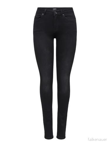 ONLY Onlblush MID Jeans Skinny Fit - Svart Denim - XSx30 5715207557305