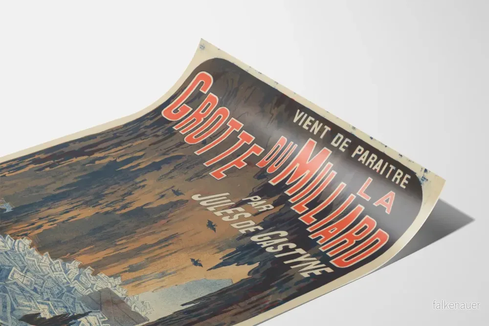Gammal poster av Grotan i Miljard av Jules de Gastyne - Bild 3
