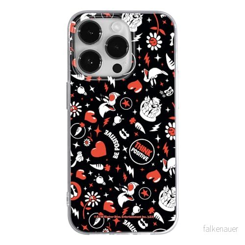 ERT GROUP mobiltelefonfodral för Iphone 14 PRO originalt och officiellt licensierat Looney Tunes mönster 027 anpassad till formen på mobiltelefonen, fodral tillverkad av TPU plast 5905795133344