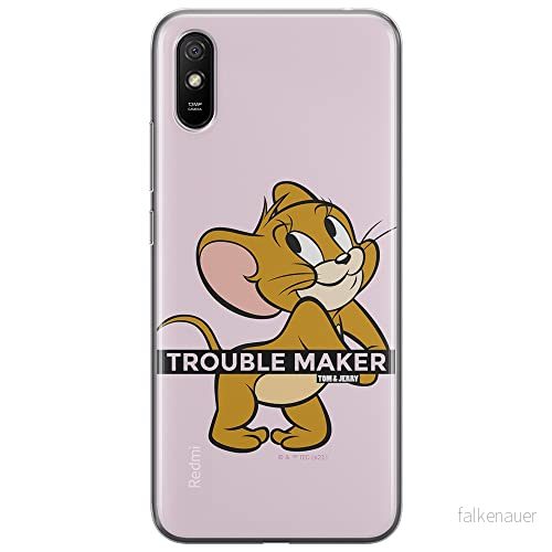 ERT GROUP mobiltelefonfodral för Xiaomi REDMI 9A originalt och officiellt licensierat Tom and Jerry mönster 012 optimalt anpassad till formen på mobiltelefonen, fodral tillverkad av TPU plast 5904805268847