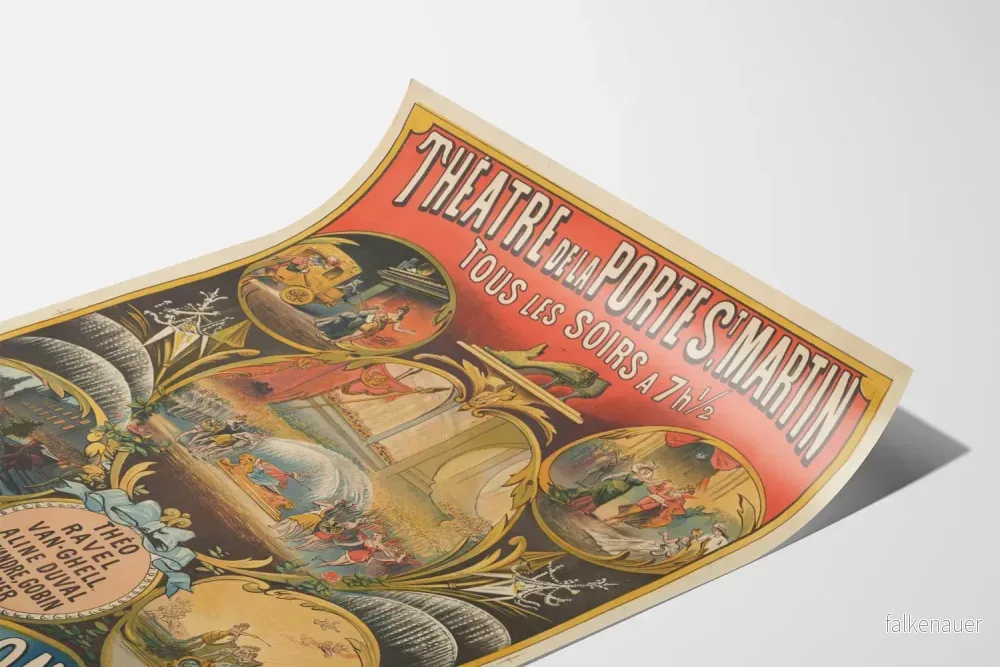 Vintage teaterposter av Stora baletten Askungen - Elegant väggdekoration - Bild 3