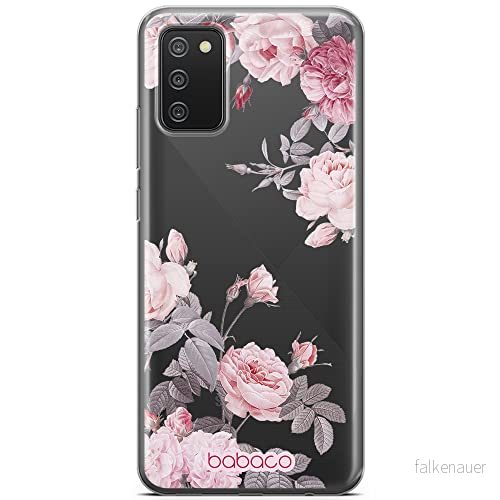 ERT GROUP mobiltelefonfodral för Samsung A02S originalt och officiellt licensierat Babaco mönster Flowers 055 optimalt anpassad till formen på mobiltelefonen, gedeeltelijk transparant 5905131357274