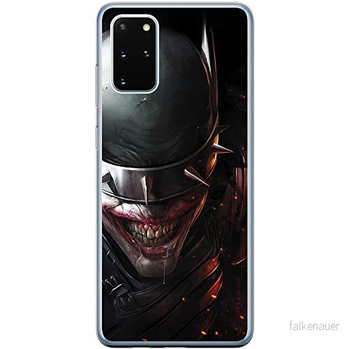 ERT GROUP mobiltelefonfodral för Samsung S20 PLUS / S11 originalt och officiellt licensierat DC mönster Batman Who Laughs 002 Vit anpassad till formen på mobiltelefonen, fodral tillverkad av TPU plast 5903537536064