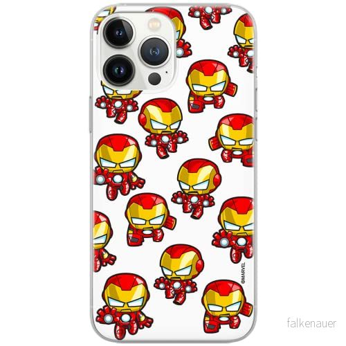 ERT GROUP mobiltelefonfodral för Apple Iphone 12 PRO MAX originalt och officiellt licensierat Marvel mönster Iron Man 031 Vit anpassad till formen på mobiltelefonen, fodral tillverkad av TPU plast 5904805155574