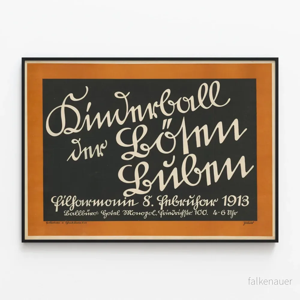 Vintageposter Kinderball Der Bosen Buben 1913 – Grafisk väggdekoration Vintageposter Kinderball Der Bosen Buben 1913 – Grafisk väggdekoration