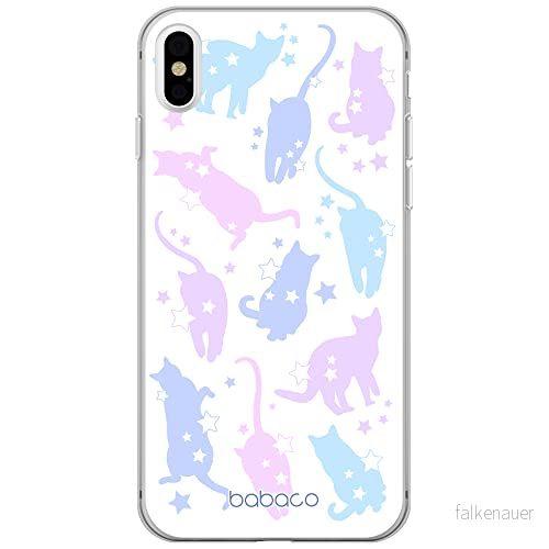 ERT GROUP mobiltelefonfodral för Iphone X/XS originalt och officiellt licensierat Babaco mönster Cats 016 optimalt anpassad till formen på mobiltelefonen, fodral tillverkad av TPU plast 5905131098436