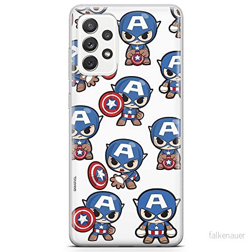 ERT GROUP mobiltelefonfodral för Samsung A72 5G originalt och officiellt licensierat Marvel mönster Captain America 029 optimalt anpassad till formen på mobiltelefonen, fodral tillverkad av TPU plast 5904805317187