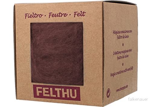 FELTHU, Mörk rödbrun, 100gr 8428885046388