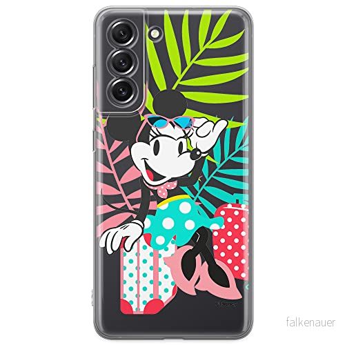 ERT GROUP mobiltelefonfodral för Samsung S21 FE originalt och officiellt licensierat Disney mönster Minnie 029 optimalt anpassad till formen på mobiltelefonen, gedeeltelijk transparant 5904805507625