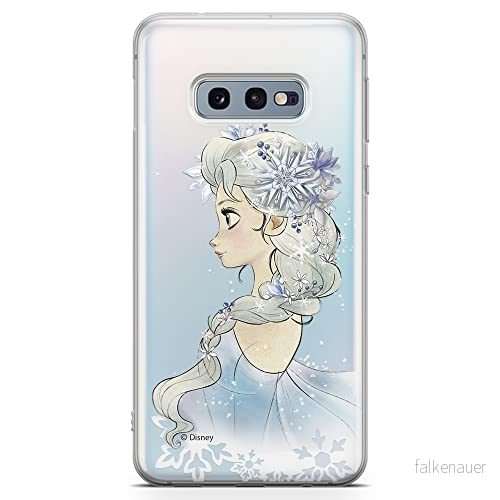 ERT GROUP mobiltelefonfodral för Samsung S10e originalt och officiellt licensierat Disney mönster Elsa 010 optimalt anpassad till formen på mobiltelefonen, gedeeltelijk transparant 5903040583265