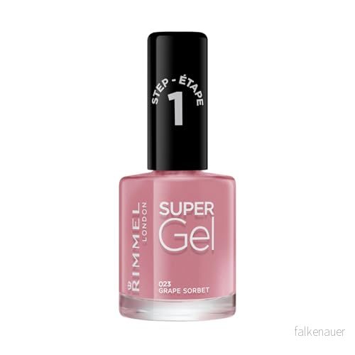 Rimmel London Super Gel Nail Polish Grape Sorbet, 12 ml 30121225