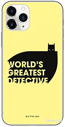ERT GROUP mobiltelefonfodral för Iphone 11 PRO originalt och officiellt licensierat DC mönster Batman 051 optimalt anpassad till formen på mobiltelefonen, fodral tillverkad av TPU plast 5905131542465