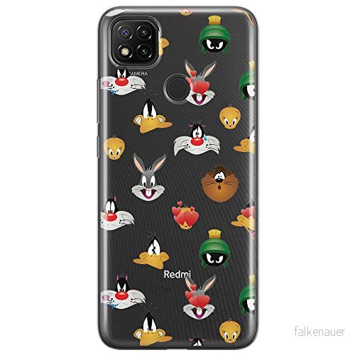 ERT GROUP mobiltelefonfodral för Xiaomi REDMI 9C originalt och officiellt licensierat Looney Tunes mönster 007 optimalt anpassad till formen på mobiltelefonen, gedeeltelijk transparant 5903040282267
