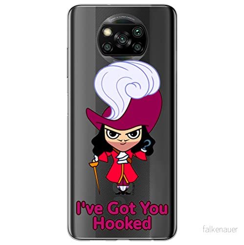 ERT GROUP mobiltelefonfodral för Xiaomi POCOPHONE X3 originalt och officiellt licensierat Disney mönster James Hook 001 optimalt anpassad till formen på mobiltelefonen, gedeeltelijk transparant 5905131455574