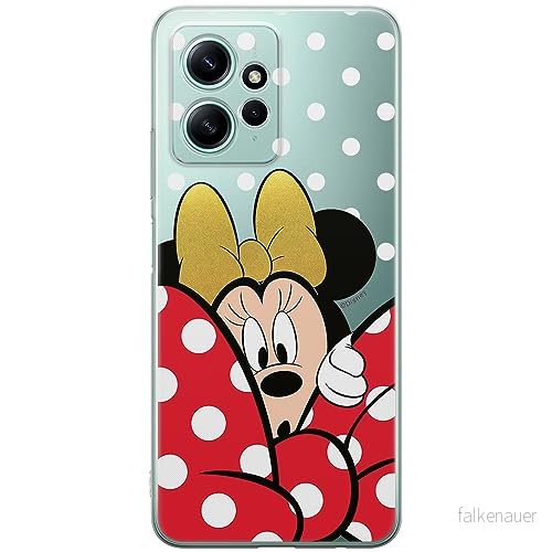 ERT GROUP mobiltelefonfodral för Xiaomi REDMI NOTE 12 4G originalt och officiellt licensierat Disney mönster Minnie 015 optimalt anpassad till formen på mobiltelefonen, gedeeltelijk transparant 5905511937324