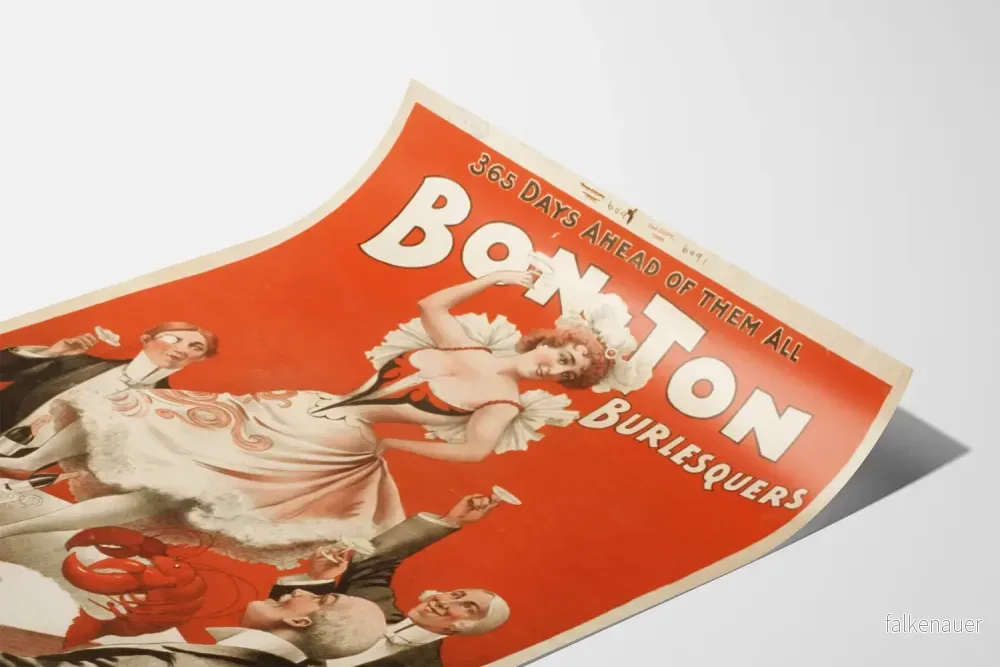 Vintageposter Bon Ton Burlesquers för väggdekoration - Bild 3