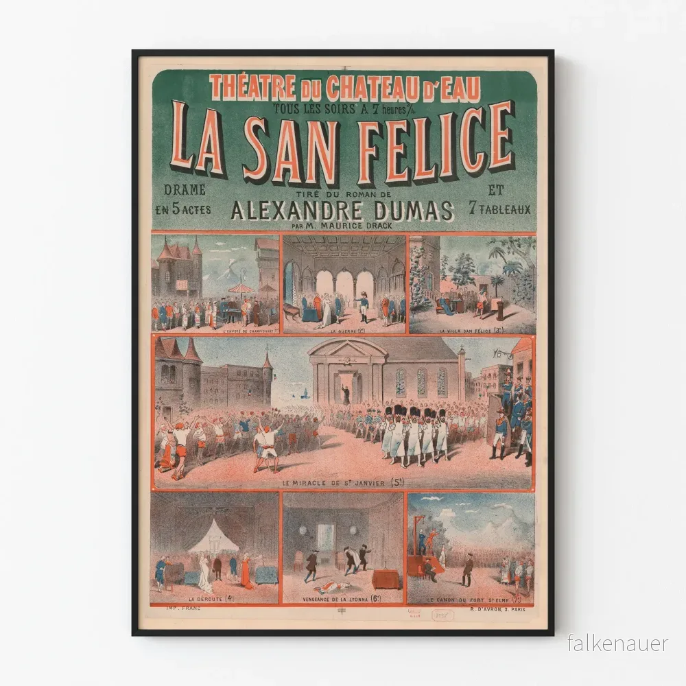 Affisch Teater vid Château d’Eau La San Felice Affisch Teater vid Château d’Eau La San Felice