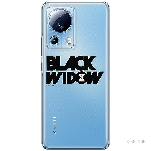 ERT GROUP mobiltelefonfodral för Xiaomi 13 LITE/CIVI 2 originalt och officiellt licensierat Marvel mönster Black Widow 010 optimalt anpassad till formen på mobiltelefonen, gedeeltelijk transparant 5905511918118