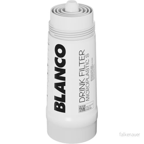 BLANCO Drink Filter Microplastic S, mindre mikroplastik. Mer smak, lämplig för: drink.soda, filterpatron, optimerar dricksvattnet, filterkapacitet: 1 500 liter vid 12 dTH 4020684788953