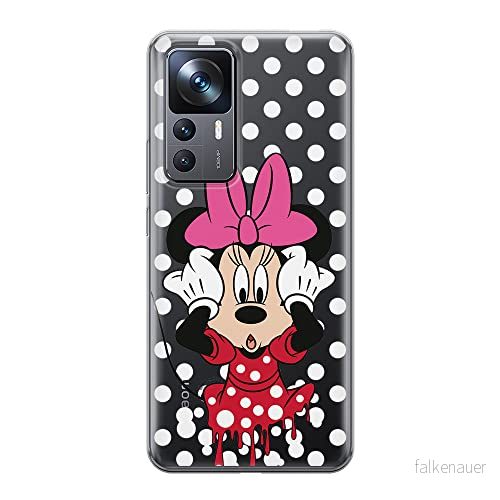 ERT GROUP mobiltelefonfodral för Xiaomi 12T/12T pro/K50 Ultra originalt och officiellt licensierat Disney mönster Minnie 016 optimalt anpassad till formen på mobiltelefonen, gedeeltelijk transparant 5905511576066