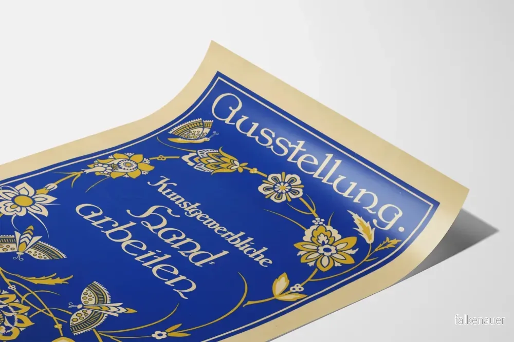 Vintageposter för utställning av konstnärlig hantverk och dekorativ konst - Bild 3