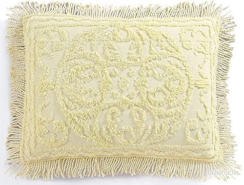 Beatrice Home Fashions Överkast Medallion, chenille. standard kuddekoration, gul 48986828003