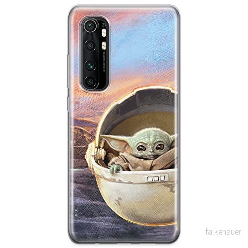 ERT GROUP mobiltelefonfodral för Xiaomi MI NOTE 10 Lite originalt och officiellt licensierat Star Wars mönster Baby Yoda 005 anpassad till formen på mobiltelefonen, fodral tillverkad av TPU plast 5903537648880