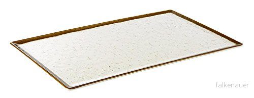 APS 84519 Stone ART GN 1/1 vit/brun tablett av melamin, 53 x 32,5 1,5 cm 4004133845190