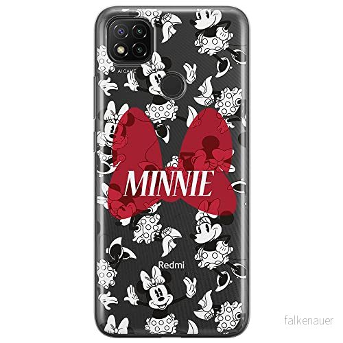 ERT GROUP mobiltelefonfodral för Xiaomi REDMI 9C originalt och officiellt licensierat Disney mönster Minnie 048 optimalt anpassad till formen på mobiltelefonen, gedeeltelijk transparant 5903040276693