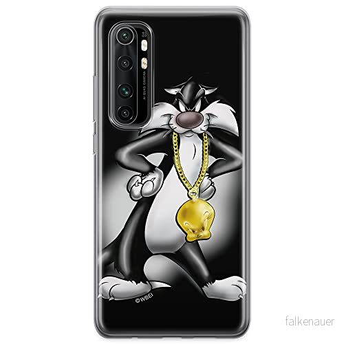 ERT GROUP mobiltelefonfodral för Xiaomi MI NOTE 10 Lite originalt och officiellt licensierat Looney Tunes mönster Sylvester 002 anpassad till formen på mobiltelefonen, fodral tillverkad av TPU plast 5904805592980
