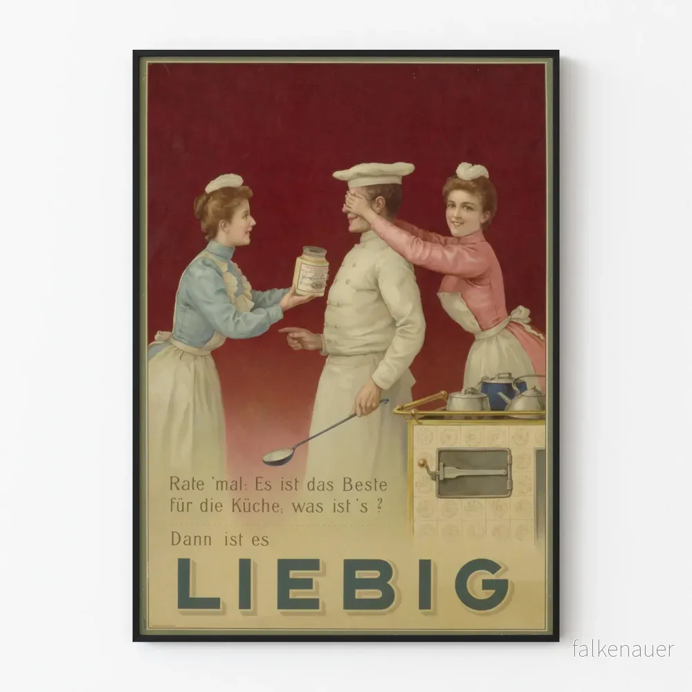 Vintage Liebig-poster för köket