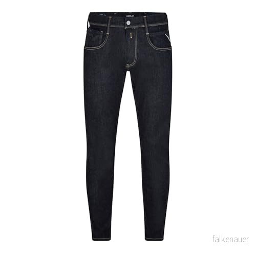Replay Herrjeans Anbass Slim Fit Hyperflex Forever Dark med stretch, Mörkblå 007, 32W x 34L 8059799634745