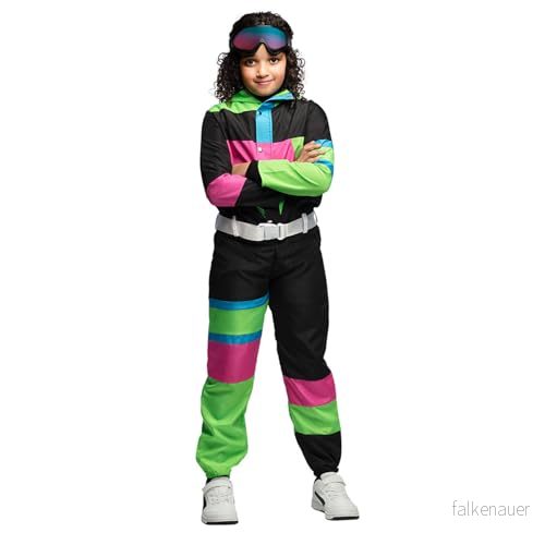 Boland Skiddräkt för barn, kostym temafester, halloween, karneval, 80 talskostym 8712026888112