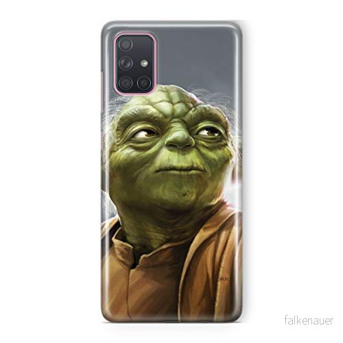 ERT GROUP mobiltelefonfodral för Samsung A71 originalt och officiellt licensierat Star Wars mönster Yoda 006 Vit optimalt anpassad till formen på mobiltelefonen, fodral tillverkad av TPU plast 5903537527390
