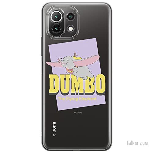 ERT GROUP mobiltelefonfodral för Xiaomi 11 LITE 4G/5G originalt och officiellt licensierat Disney mönster Dumbo 005, gedeeltelijk transparant 5903932697537