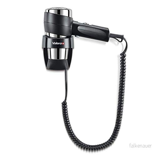 Valera Action Super Plus 1600 hårtork med väggfäste, 1 600 watt, färg: svart/krom 7610558542421
