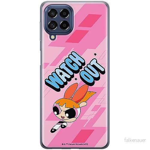 ERT GROUP mobiltelefonfodral för Samsung M53 5G originalt och officiellt licensierat The Powerpuff Girls mönster 035, fodral tillverkad av TPU plast 5905511980689