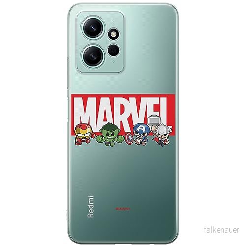 ERT GROUP mobiltelefonfodral för Xiaomi REDMI NOTE 12 4G originalt och officiellt licensierat Marvel mönster 009 optimalt anpassad till formen på mobiltelefonen, gedeeltelijk transparant 5905511944070