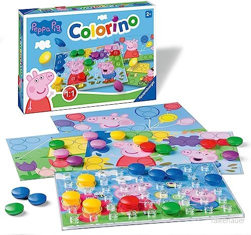 Ravensburger Peppa PIG Colorino Pussel för barn, Storlek: One Size, Mehrfarbig 4005556208920