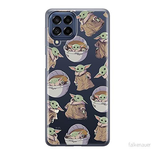 ERT GROUP mobiltelefonfodral för Samsung M33 5G originalt och officiellt licensierat Star Wars mönster Baby Yoda 028 optimalt anpassad till formen på mobiltelefonen, gedeeltelijk transparant 5905511356187
