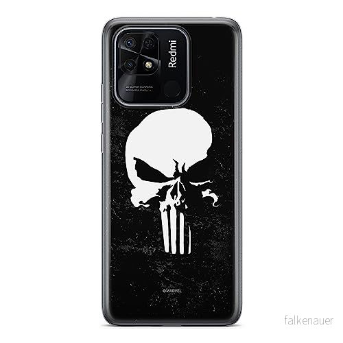 ERT GROUP mobiltelefonfodral för Xiaomi REDMI 10C originalt och officiellt licensierat Marvel mönster Punisher 002 optimalt anpassad till formen på mobiltelefonen, fodral tillverkad av TPU plast 5905511541828