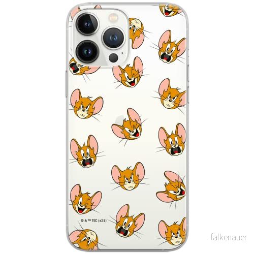 ERT GROUP mobiltelefonfodral för Apple Iphone 6/6S originalt och officiellt licensierat Tom and Jerry mönster 008 Vit optimalt anpassad till formen på mobiltelefonen, gedeeltelijk transparant 5904805264139