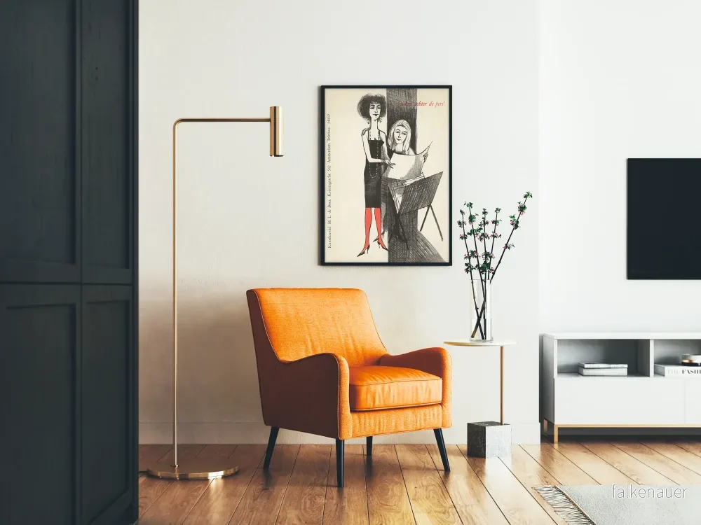Utställningsposter för konstnärlig Schilders Achter de Pers i vintage-stil - Bild 2