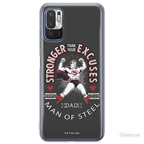 ERT GROUP mobiltelefonfodral för Xiaomi REDMI NOTE 10 5G / POCO M3 PRO originalt och officiellt licensierat DC mönster Superman 025, fodral tillverkad av TPU plast 5905131566782