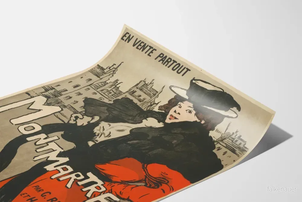 Vintageposter från Montmartre av G. Renault och H. Chateau - Bild 3