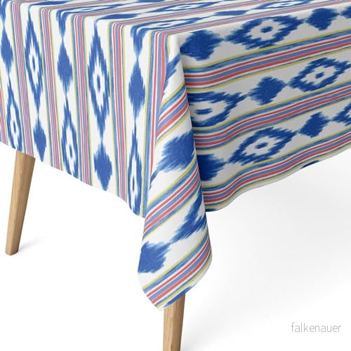 ECOMMERC3 fläckbeständig bordsduk för rektangulärt bord storlek 260 x 140 cm extra mjuk och vattentät flerfärgad 8435767365734