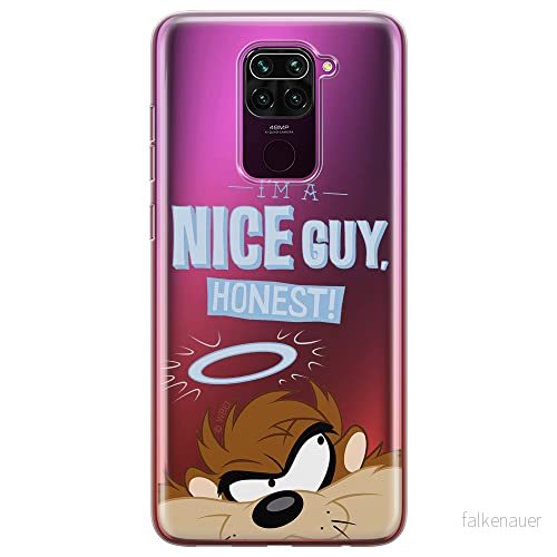 ERT GROUP mobiltelefonfodral för Xiaomi REDMI NOTE 9 originalt och officiellt licensierat Looney Tunes mönster Tasmanian 003 optimalt anpassad till formen på mobiltelefonen, gedeeltelijk transparant 5903040337271