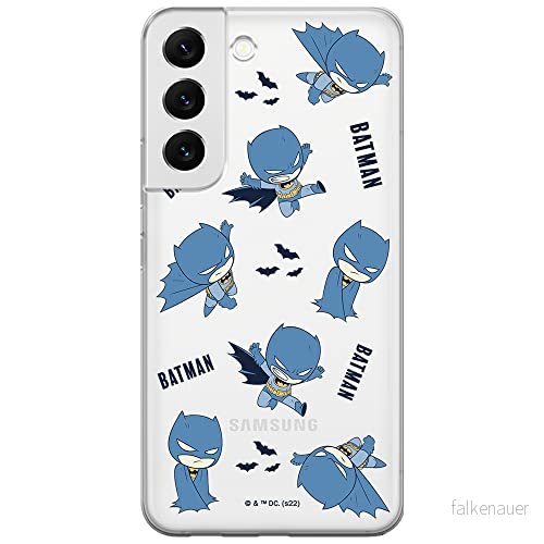 ERT GROUP mobiltelefonfodral för Samsung S22 originalt och officiellt licensierat DC mönster Batman 076 optimalt anpassad till formen på mobiltelefonen, gedeeltelijk transparant 5905131507686